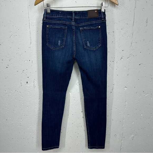 Mango Size 28 Uptown Slim Fit Push Up Distressed Stretch Jeans - Picture 5 of 13
